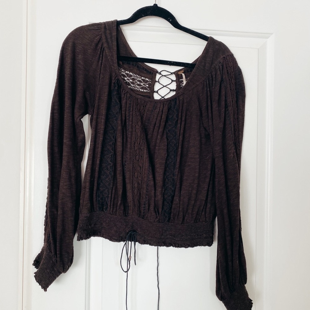 Black free people tie top